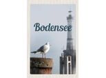 Vianmo Insegna In Legno 18X12 Cm Bodensee Deutschland Leuchtturm
