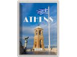Vianmo Insegna Di Latta 40X30 Cm Athens Greece Flagge Akropolis