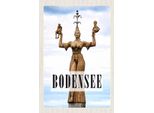 Vianmo Insegna In Legno 18X12 Cm Bodensee Deutschland Statue Frau