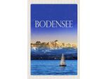 Vianmo Insegna In Legno 18X12 Cm Bodensee Deutschland Bot See