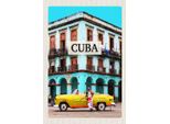 Vianmo Insegna In Legno 18X12 Cm Cuba Karibik Oldtimer Haus
