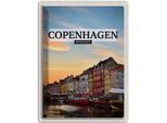 Vianmo Insegna Di Latta 40X30 Cm Copenhagen Denmark Sonnenuntergang
