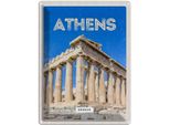 Vianmo Insegna Di Latta 40X30 Cm Athen Greece Akropolis