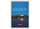 Vianmo Insegna In Legno 18X12 Cm Krakow Polen Nacht Kirsche See