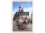 Vianmo Insegna In Legno 18X12 Cm Krakow Polen Pferd Innenstadt Kirche