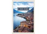 Vianmo Insegna In Legno 18X12 Cm Gardasee Italien Aussicht Stadt See