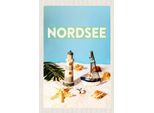 Vianmo Insegna In Legno 18X12 Cm Nordsee Leuchtturm Strand Seestern