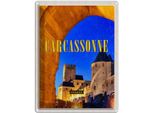 Vianmo Insegna Di Latta 40X30 Cm Retro Carcassonne France Mittelalter