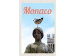 Vianmo Insegna In Legno 18X12 Cm Monaco Frankreich Europa Skulptur Vogel