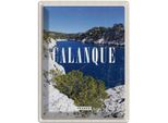Vianmo Insegna Di Latta 40X30 Cm Retro Calanque France Meer Berge Natur