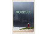 Vianmo Insegna In Legno 18X12 Cm Nordsee Leuchtturm Gewitter
