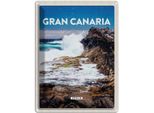 Vianmo Insegna Di Latta 40X30 Cm Gran Canaria Spain Meer Berge