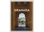 Vianmo Insegna Di Latta 40X30 Cm Retro Granada Spain Architektur