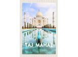 Vianmo Insegna In Legno 18X12 Cm Indien Vordergarten Taj Mahal