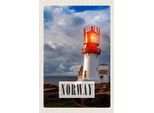 Vianmo Insegna In Legno 18X12 Cm Norwegen Leuchtturm Gewitter Meer