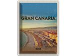 Vianmo Insegna Di Latta 40X30 Cm Gran Canaria Spain Panoramablick Meer