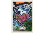 Vianmo Insegna In Legno 18X12 Cm Berlin Liebe Graffiti Kunst Street Art