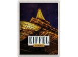 Vianmo Insegna Di Latta 40X30 Cm Retro Eiffel Tower Eiffelturm Paris