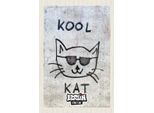 Vianmo Insegna In Legno 18X12 Cm Berlin Hauptstadt Street Art Katze