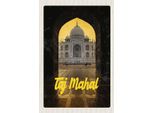 Vianmo Insegna In Legno 18X12 Cm Indien Taj Mahal Kultur Religion