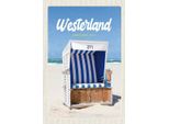 Vianmo Insegna In Legno 18X12 Cm Westerland Sylt Schleswig-Holstein