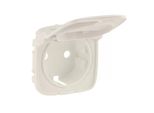 Legrand Valena Allure Coperchio Per Presa Di Corrente Con Contatto Di Terra Coperchio A Cerniera Colore: Bianco Mandorla 754846
