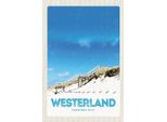 Vianmo Insegna In Legno 18X12 Cm Westerland Gemeine Sylt Strand Gehweg