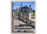 Vianmo Insegna Di Latta 40X30 Cm ChâTeau De Chambord Schloss
