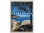 Vianmo Insegna Di Latta 40X30 Cm Costa Brava Spain Meer Berge