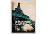 Vianmo Insegna Di Latta 40X30 Cm Eiffel Tower Retro Bild