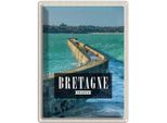 Vianmo Insegna Di Latta 40X30 Cm Bretagne France Reiseziel