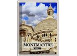 Vianmo Insegna Di Latta 40X30 Cm Montmartre Paris Architektur