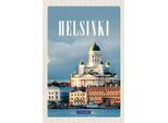 Vianmo Insegna In Legno 18X12 Cm Helsinki Finnland Meer Stadt Kirche