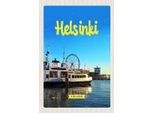Vianmo Insegna In Legno 18X12 Cm Helsinki Finnland Schiff Riesenrad