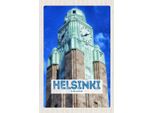 Vianmo Insegna In Legno 18X12 Cm Helsinki Finnland Kirche Architektur