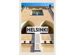 Vianmo Insegna In Legno 18X12 Cm Helsinki Finnland GebäUde