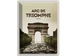 Vianmo Insegna Di Latta 40X30 Cm Arc De Triomphe Paris Retro Bild