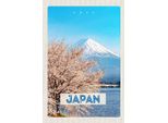 Vianmo Insegna In Legno 18X12 Cm Japan Asien Schnee Winter Gebirge
