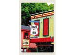Vianmo Insegna In Legno 18X12 Cm Amerika Route 66 Restaurant Chicago