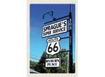 Vianmo Insegna In Legno 18X12 Cm Usa Amerika Los Angeles Route 66