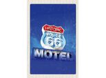 Vianmo Insegna In Legno 18X12 Cm Amerika Usa Route 66 Historic Motel