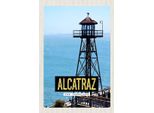 Vianmo Insegna In Legno 18X12 Cm San Francisco Alcatraz Meer Turm