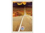 Vianmo Insegna In Legno 18X12 Cm Amerika Usa Route 66 StraßE Gebirge