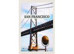 Vianmo Insegna In Legno 18X12 Cm San Francisco Alcatraz BrüCke Meer