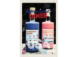 Vianmo Insegna In Legno 18X12 Cm Amerika Diner Restaurant Blau Muffin