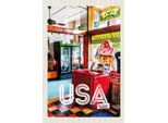 Vianmo Insegna In Legno 18X12 Cm Amerika Diner Restaurant Musik Essen