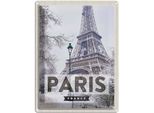 Vianmo Insegna Di Latta 40X30 Cm Paris Frankreich Eiffelturm Schnee