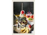 Vianmo Insegna In Legno 18X12 Cm Amerika Burger Fast Food Gerichte
