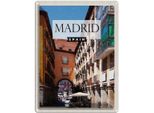 Vianmo Insegna Di Latta 40X30 Cm Madrid Spain Mittelalter Architektur