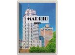 Vianmo Insegna Di Latta 40X30 Cm Madrid Spanien Hochhaus Architektur
